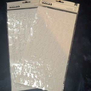 🔴EVERYTHING MUST GO🔴 Set of Thickers Puffy Alphabet Stickers
